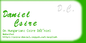 daniel csire business card